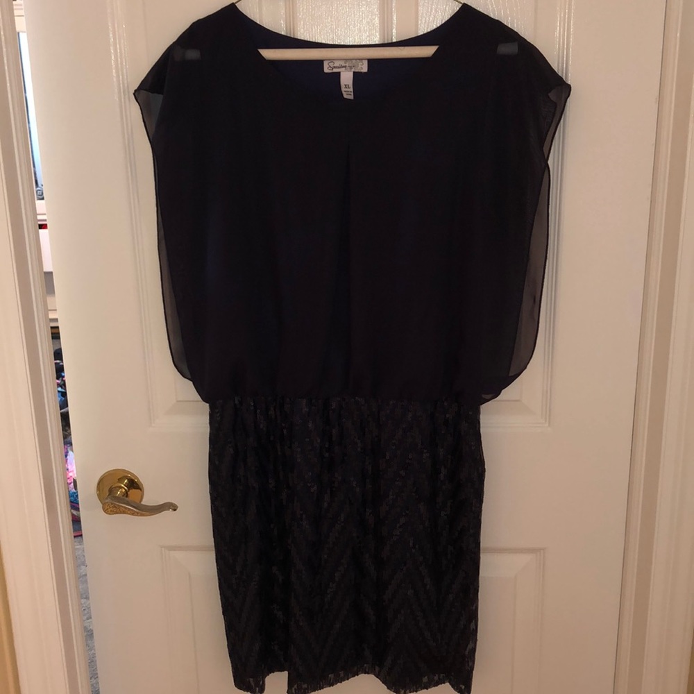 Speechless Navy Blue Dress